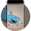 Animal theme shark art cartoon wallpaper-APK
