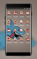 Animal theme shark art cartoon wallpaper syot layar 1
