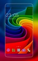 Color Neon Abstract Theme: Free Wallpaper HD Plakat