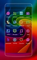 Color Neon Abstract Theme: Free Wallpaper HD capture d'écran 1