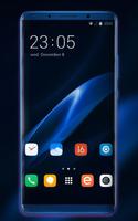 Theme for Oppo Realme 2 blue real wallpaper Poster