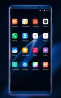 Theme for Oppo Realme 2 blue real wallpaper captura de pantalla 1