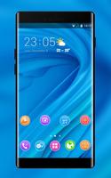 Theme for Elephone A4 Pro blue bright wallpaper 海報