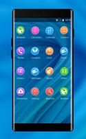 Theme for Elephone A4 Pro blue bright wallpaper 스크린샷 1