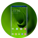 Theme for leaf eye protect green roll wallpaper APK