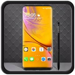 Theme for IPhone XS MAX yellow shining concept
