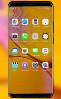 Phone XS Theme for yellow shining screenshot 1