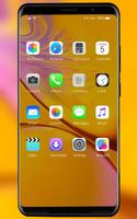 Theme for  IPhone XS MAX yellow shining concept скриншот 1