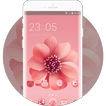 Theme for Xiaomi Mi6: Pink Floral Art Illustration