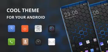 Theme for OPPO realme 2 Launcher Reticular black