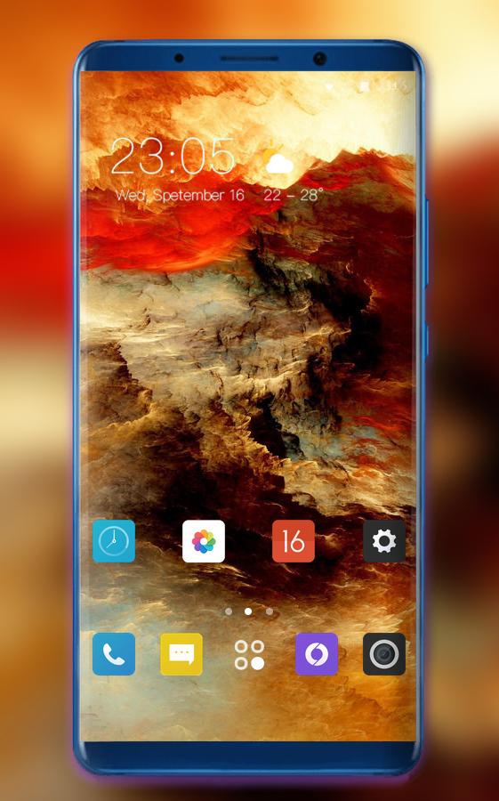 Theme for Samsung Galaxy A7 plus fire water for Android ... - 
