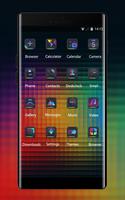 Abstract theme rainbow pixels pattern スクリーンショット 1