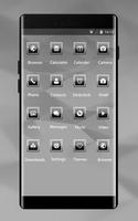 Abstract theme vd77 noir white by boris p borisov screenshot 1