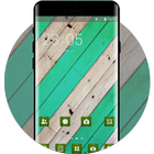 Abstract theme vm06 stripe green wood pattern icono