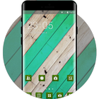 Abstract theme vm06 stripe green wood pattern ikona