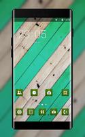 Abstract theme vm06 stripe green wood pattern Affiche