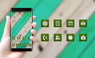 Abstract theme vm06 stripe green wood pattern screenshot 3