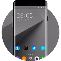 Abstract theme  galaxy note 7 dark bw line APK download