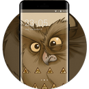 Abstract theme owl eyes surprise wallpaper APK