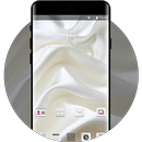 Abstract theme silk white fabric wallpaper APK