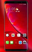 HD Wallpapers for Phone XS/XR  Red OS abstract poster