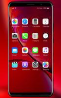 Theme for  IPhone XS/XR  Red IOS abstract concept imagem de tela 1