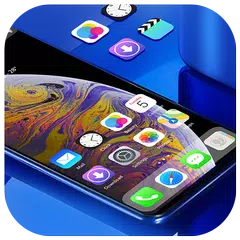 download Theme for IPhone XS IOS12 planet concept machine APK