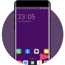 Theme for oppo find x purple building wallpaper APK