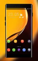 Theme for Elephone A4 Pro yellow smooth wallpaper poster