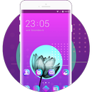 Purple Lotus Flower Theme Free For Android APK