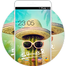 Sunglasses on Cactus Man: Cute Summer Wallpaper HD APK