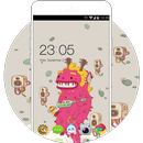 Monster Cartoon Theme: Cute Music Free Wallpaper APK
