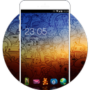 Theme for Galaxy A7: Fancy Comics HD Wallpaper APK