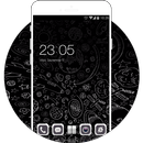 Galaxy Hand Painted Theme: Blackboard Background-APK