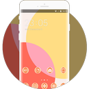 Stylish Launcher Fresh Orange Theme for OnePlus 5 APK