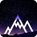 Galaxy Starry Sky Theme: Lines of night Mountain APK