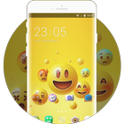 Happy Smile Free Theme design for Emoji Wallpaper icône