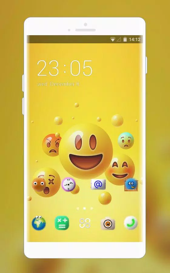 Happy Smile Free Theme Design For Emoji Wallpaper Pour Android Telechargez L Apk
