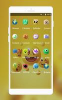 Happy Smile Free Theme design for Emoji Wallpaper capture d'écran 1