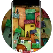 Cartoon City Graffit Theme:Free Android Theme