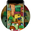 Cartoon City Graffit Theme:Free Android Theme APK