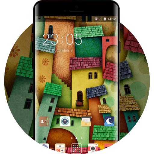 Cartoon City Graffit Theme:Free Android Theme