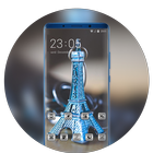 Theme for presents paris tower model wallpaper-icoon