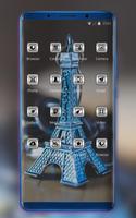 Theme for presents paris tower model wallpaper capture d'écran 1