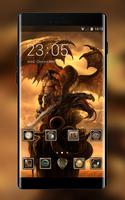 Theme for beast dragon warrior wallpaper poster