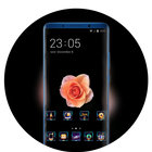 Theme for beautiful champagne rose wallpaper icon