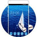 Sailboat at Sea: Blue Sailing Theme Background HD APK