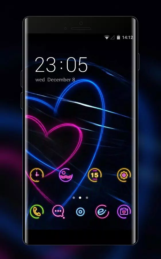 Theme for black neon light xiaomi mi a1 wallpaper APK voor Android Download