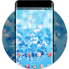 Crystal theme ice drops glitter wallpaper icon