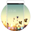 Gold Sunset Theme: Nature Butterfly Wallpaper HD APK